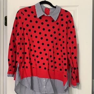 One piece shirt - Crown & Ivy size XL.